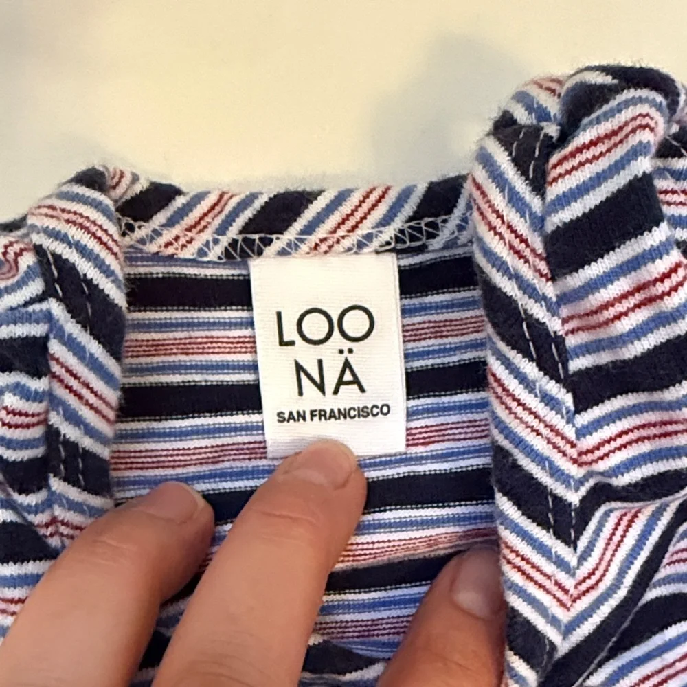 Charming Striped Kids Dress in Navy Red and White 24 m - Picture 2 of 8